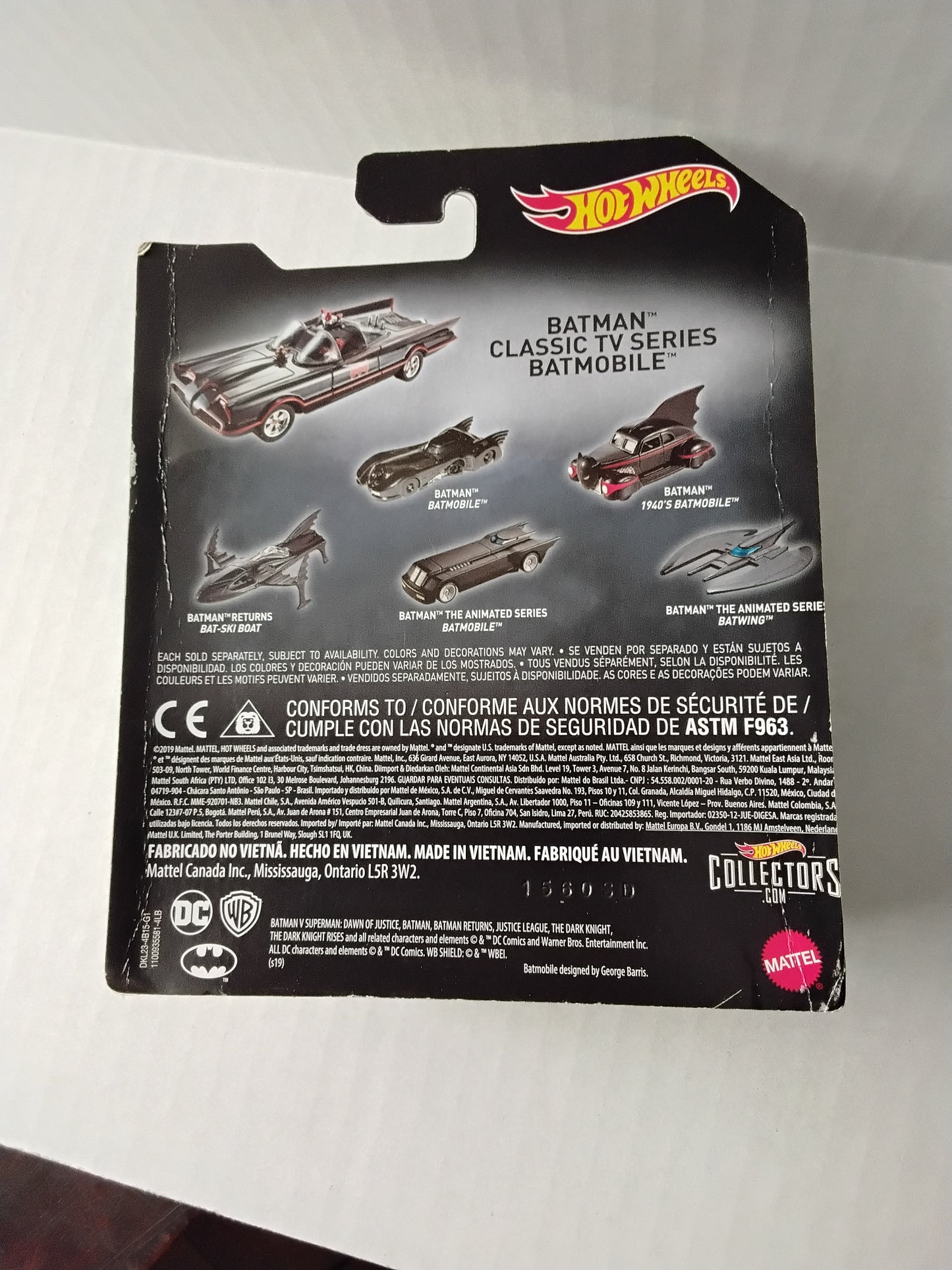 Hot Wheels Batman 1960s TV show Batmobile