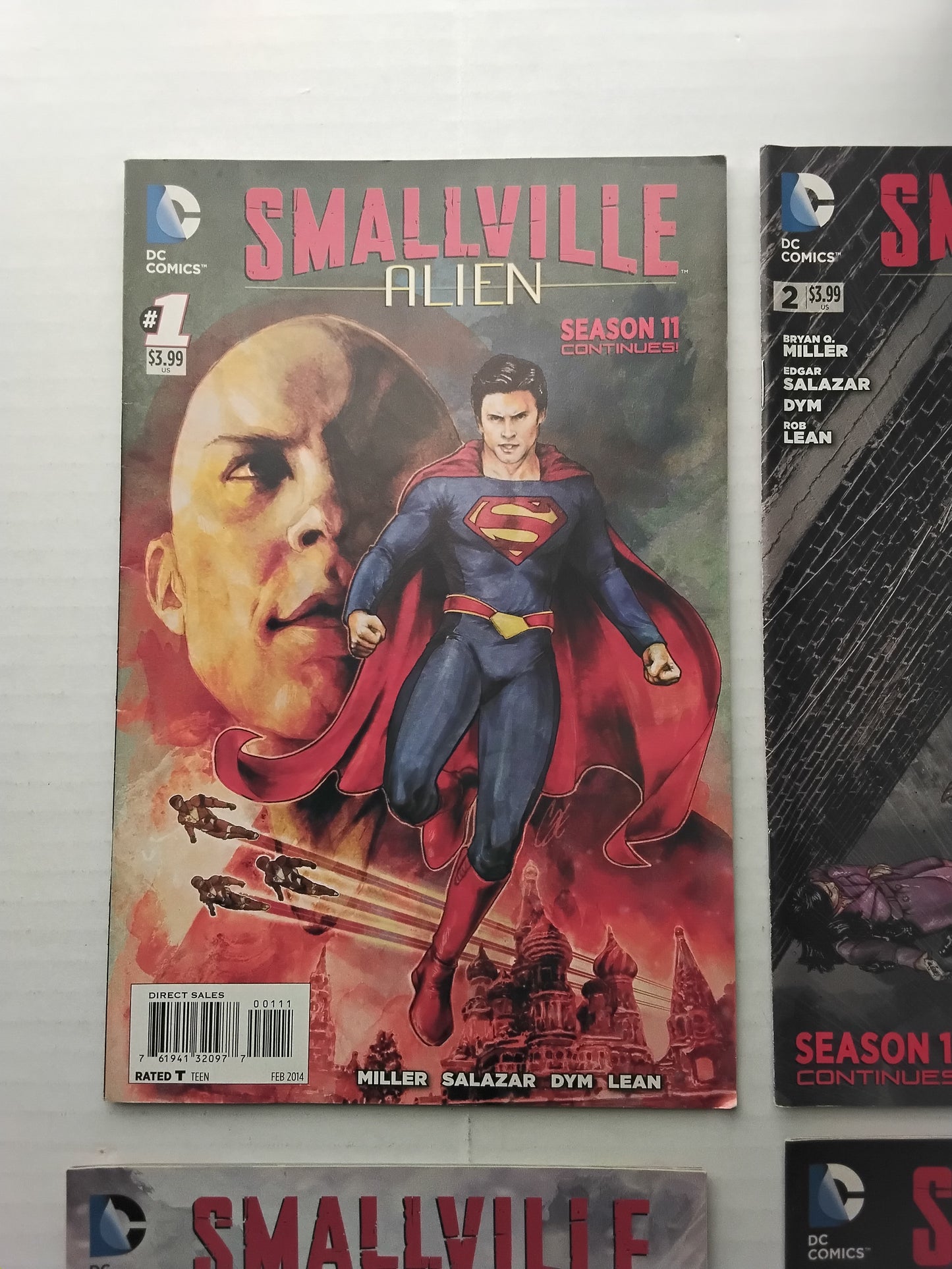 Smallville season 11 comic Alien mini series #1-#4